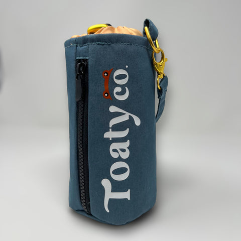 Blue toaty zipper case front detail